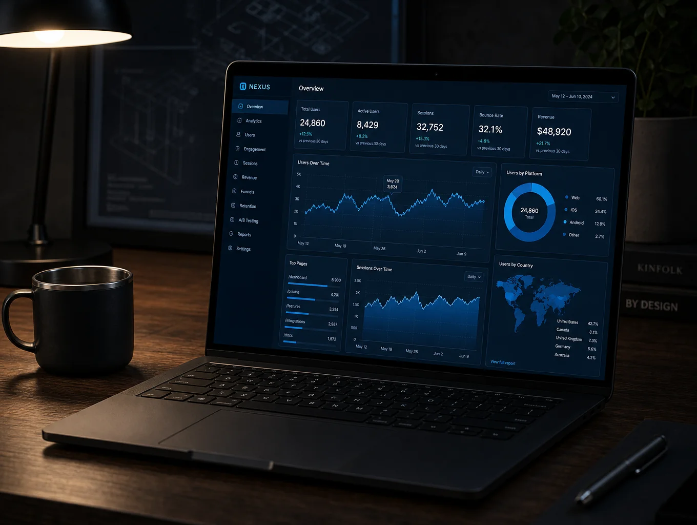 Digital growth suite dashboard showing measurable results